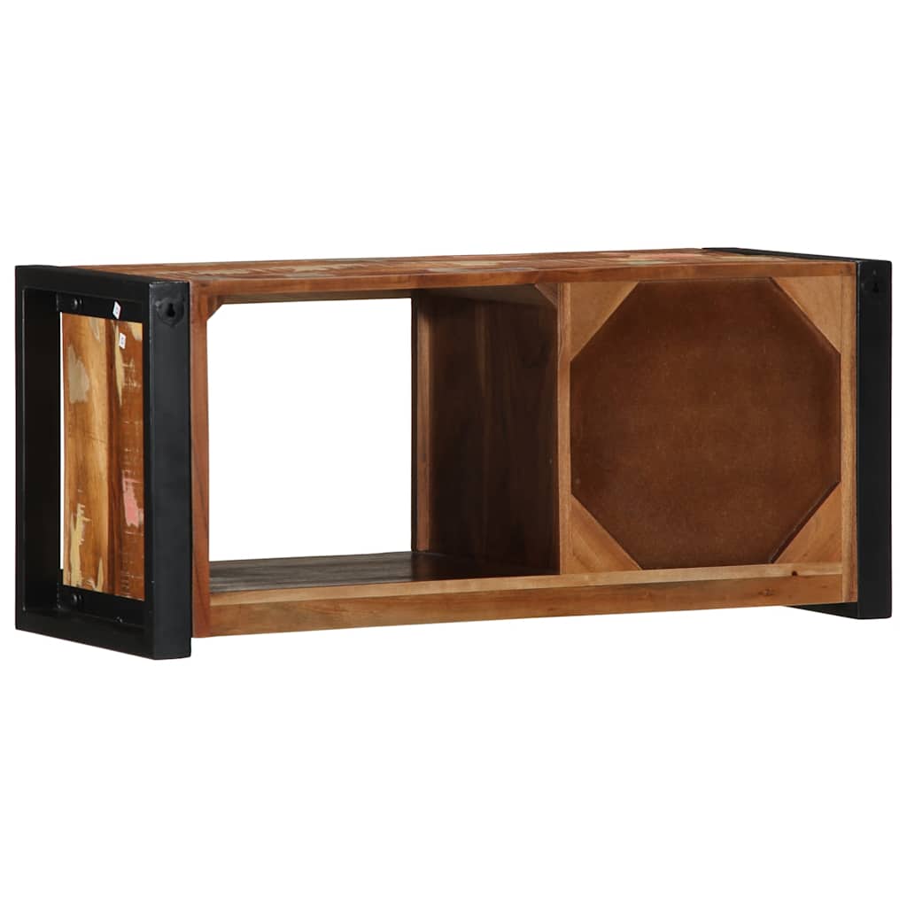 Mobile Porta TV 80x30x35 cm in Legno Massello di Recupero