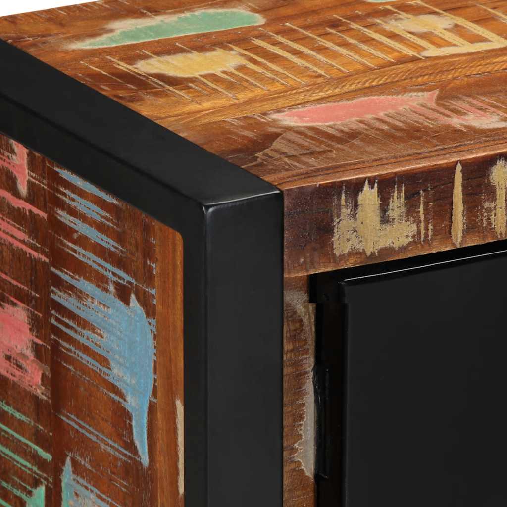 Mobile Porta TV 80x30x35 cm in Legno Massello di Recupero