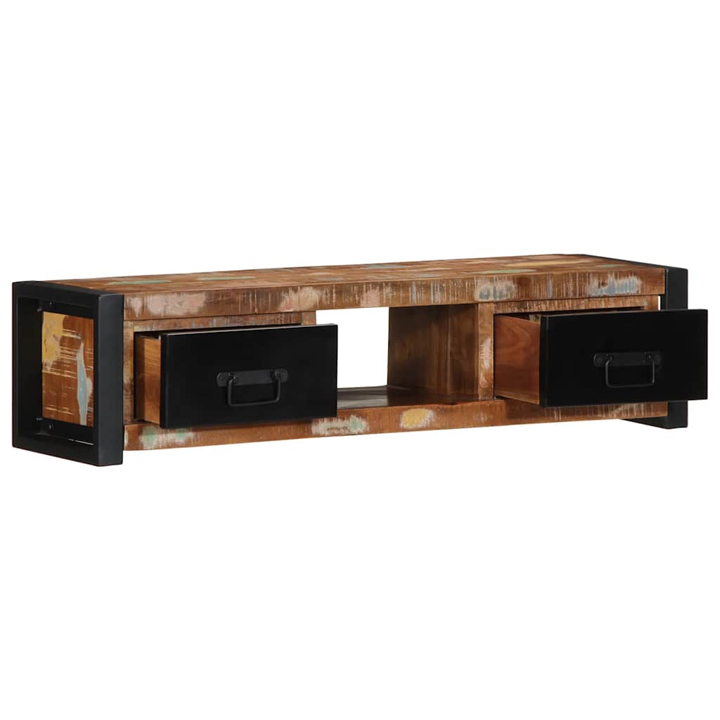 Mobile Porta TV 100x30x25 cm in Legno Massello di Recupero
