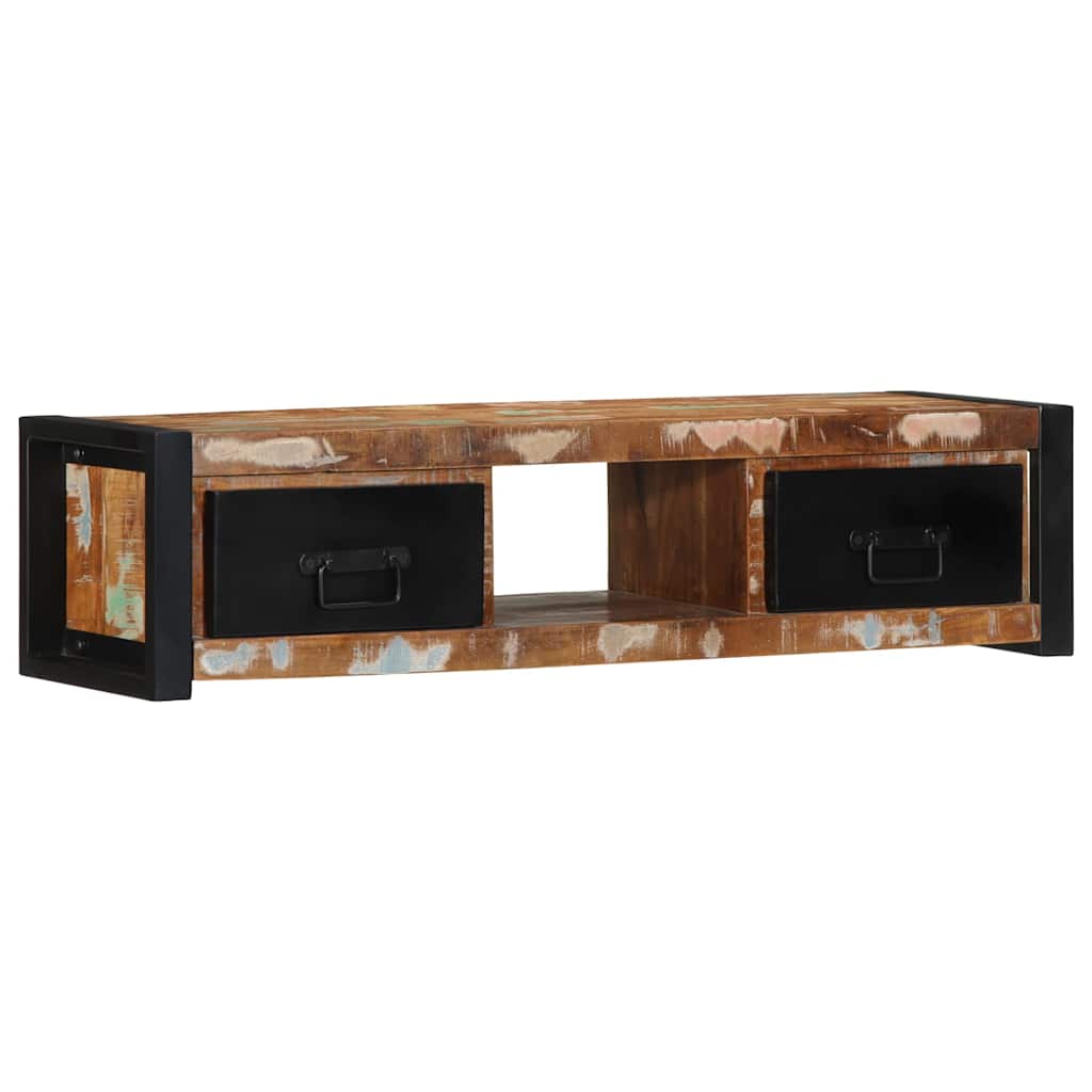 Mobile Porta TV 100x30x25 cm in Legno Massello di Recupero