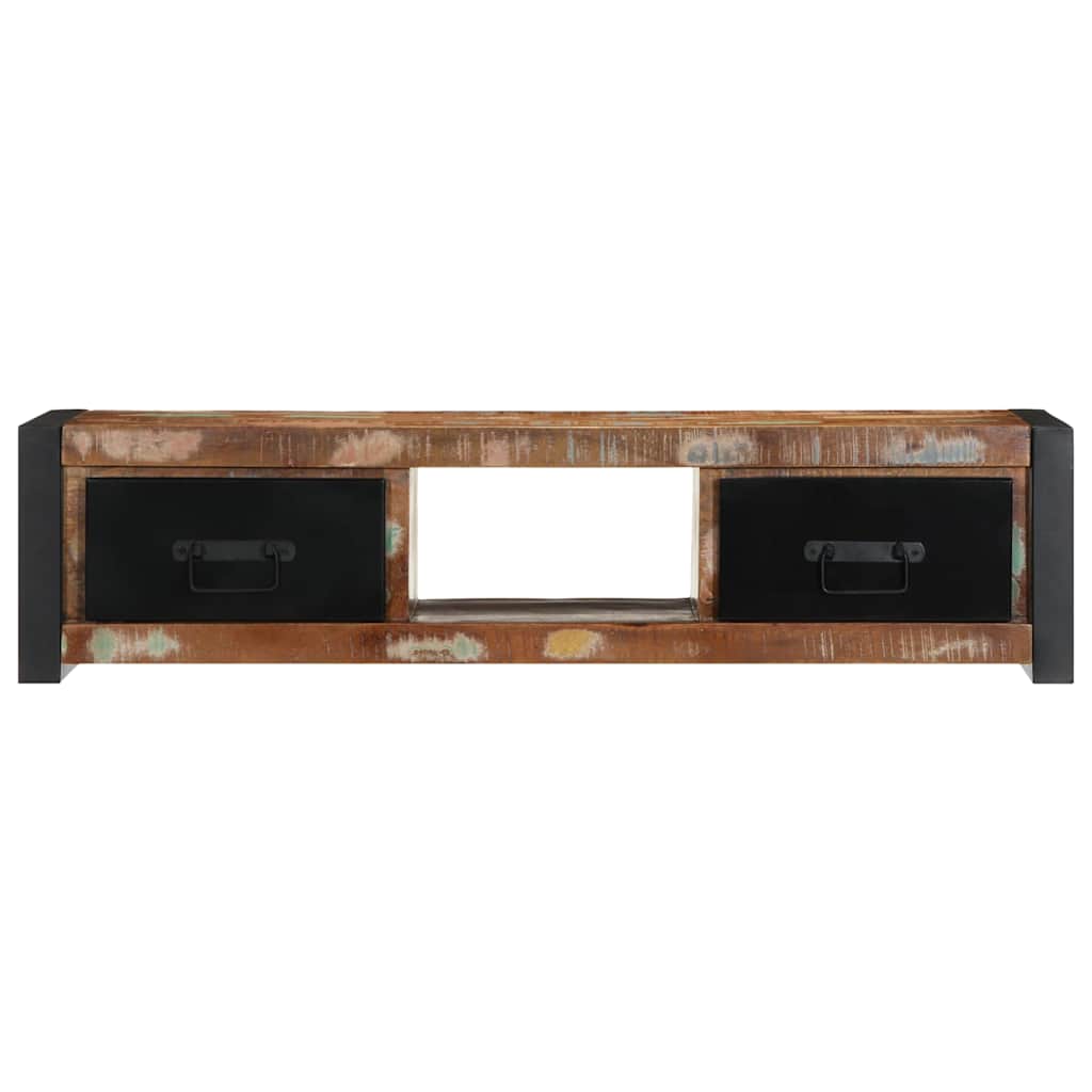 Mobile Porta TV 100x30x25 cm in Legno Massello di Recupero