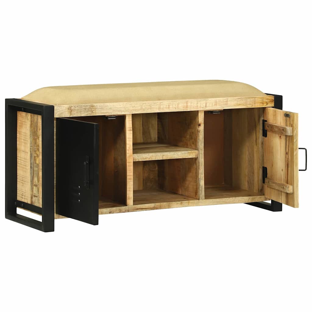 Armadio Panchina Marrone Legno massello di mango