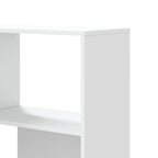 Libreria Angolare 4Ripiani Bianca 85x85x140cm Legno Multistrato