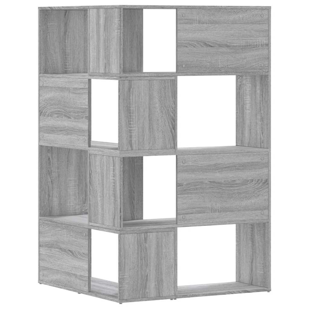 Libreria a 4 Ripiani Grigio Sonoma 85x85x140 cm in Truciolare