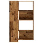 Libreria a 4 Ripiani Legno Vecchio 85x85x140 cm in Truciolare