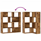 Libreria a 4 Ripiani Legno Vecchio 85x85x140 cm in Truciolare