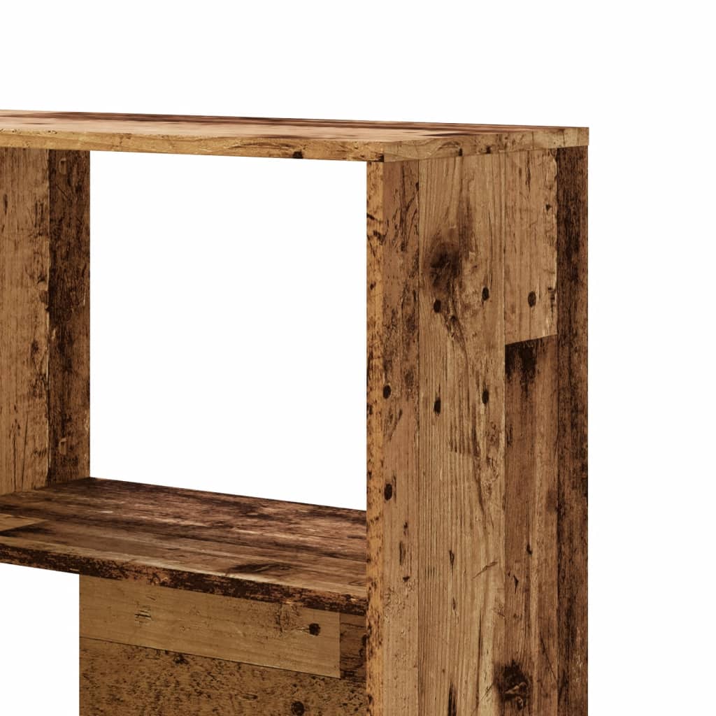 Libreria a 4 Ripiani Legno Vecchio 85x85x140 cm in Truciolare