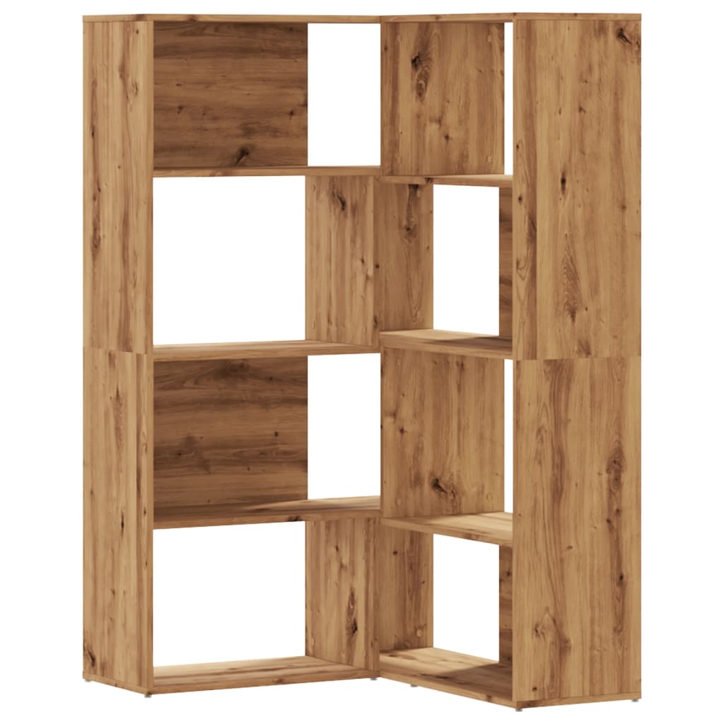 Libreria 4 Ripiani Rovere Artigianale 85x85x140 cm Truciolare