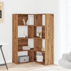 Libreria 4 Ripiani Rovere Artigianale 85x85x140 cm Truciolare