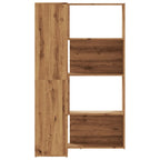 Libreria 4 Ripiani Rovere Artigianale 85x85x140 cm Truciolare