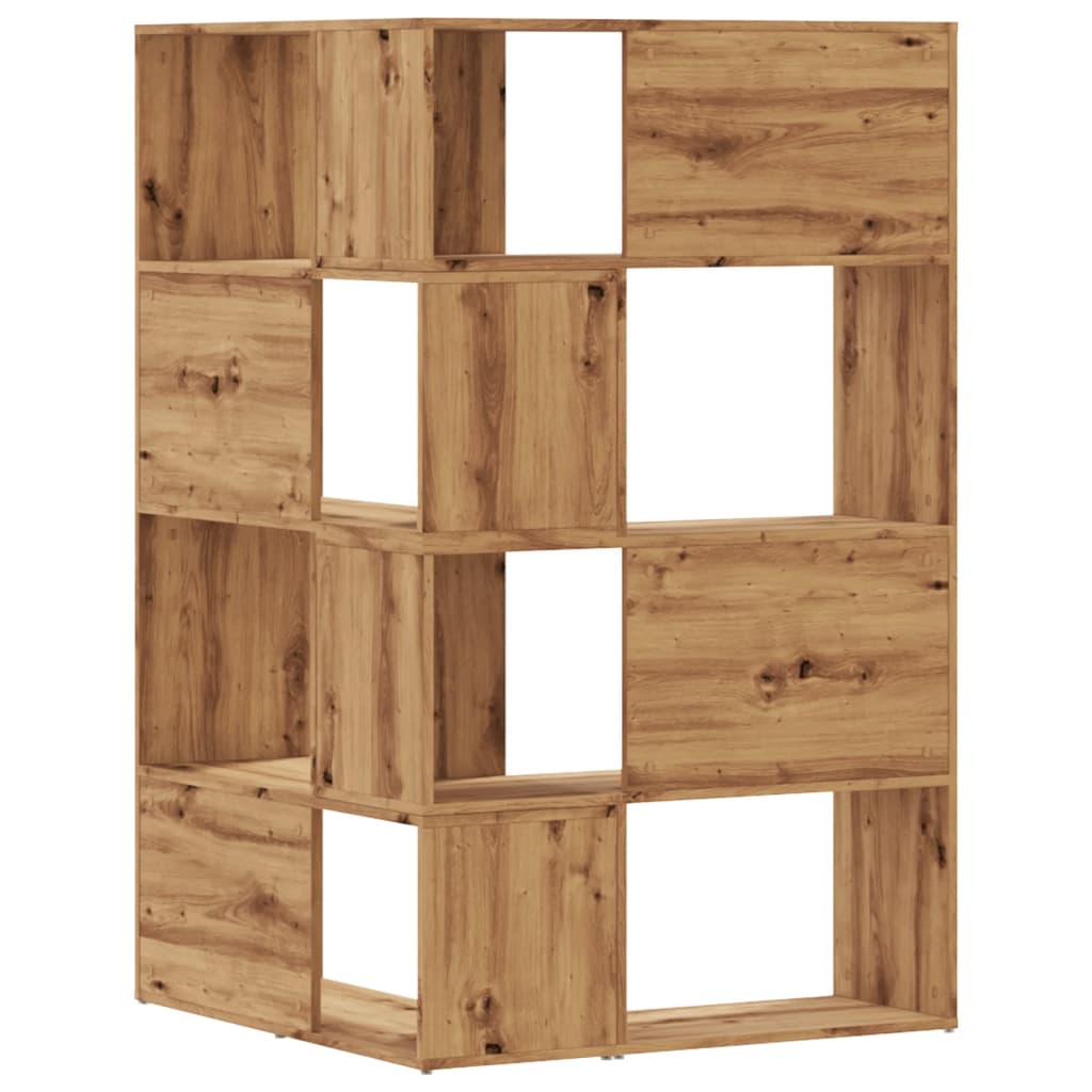 Libreria 4 Ripiani Rovere Artigianale 85x85x140 cm Truciolare