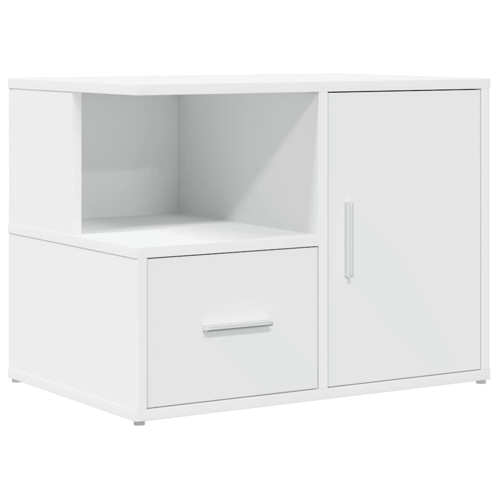 Mobile Angolare Bianco 160x40x45 cm in Truciolato