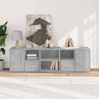 Mobile Angolare Grigio Cemento 160x40x45 cm in Truciolato