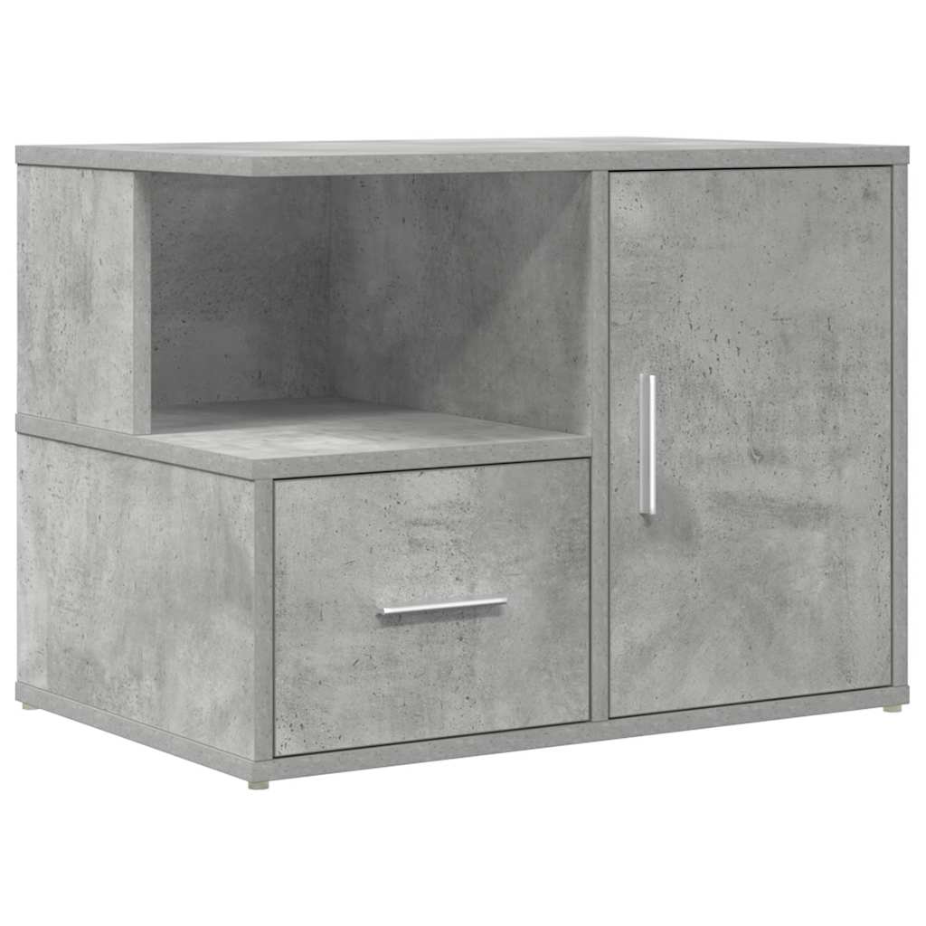 Mobile Angolare Grigio Cemento 160x40x45 cm in Truciolato