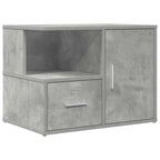 Mobile Angolare Grigio Cemento 160x40x45 cm in Truciolato