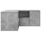 Mobile Angolare Grigio Cemento 160x40x45 cm in Truciolato
