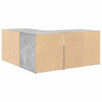 Mobile Angolare Grigio Cemento 160x40x45 cm in Truciolato