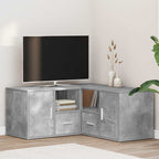 Mobile Angolare Grigio Cemento 160x40x45 cm in Truciolato