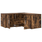 Mobile Angolare Rovere Fumo 160x40x45 cm in Truciolato