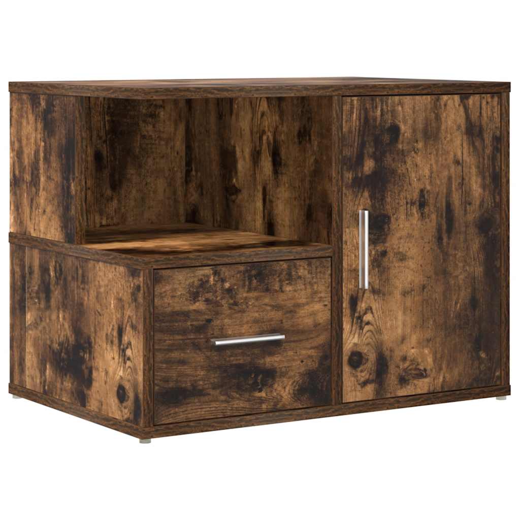 Mobile Angolare Rovere Fumo 160x40x45 cm in Truciolato