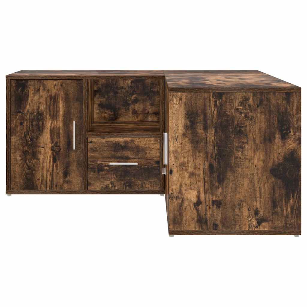 Mobile Angolare Rovere Fumo 160x40x45 cm in Truciolato