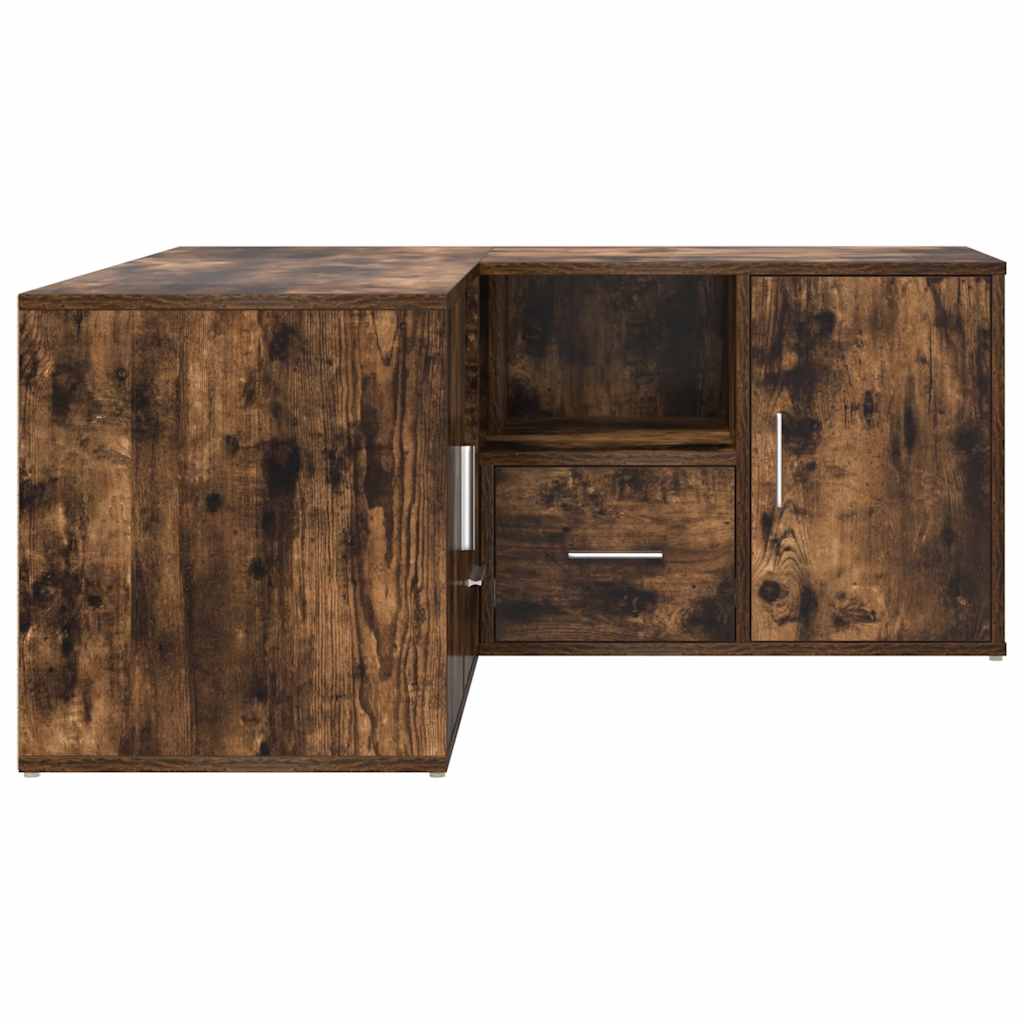 Mobile Angolare Rovere Fumo 160x40x45 cm in Truciolato