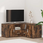 Mobile Angolare Rovere Fumo 160x40x45 cm in Truciolato