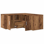 Mobile Angolare Legno Antico 160x40x45 cm in Truciolato