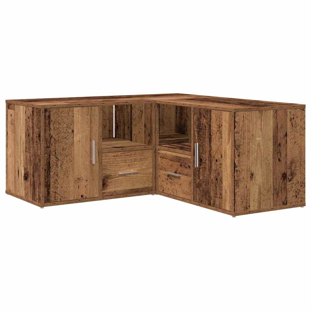 Mobile Angolare Legno Antico 160x40x45 cm in Truciolato