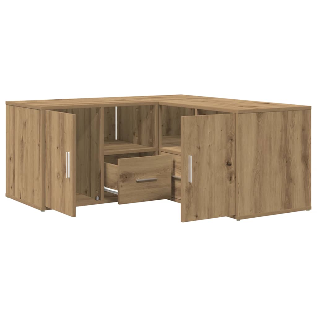 Mobile Angolare Rovere Artigianale 160x40x45 cm in Truciolato