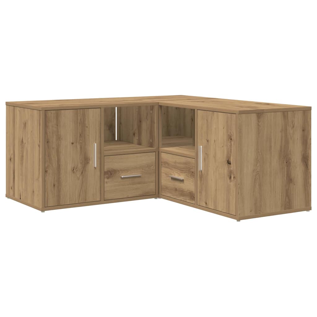 Mobile Angolare Rovere Artigianale 160x40x45 cm in Truciolato