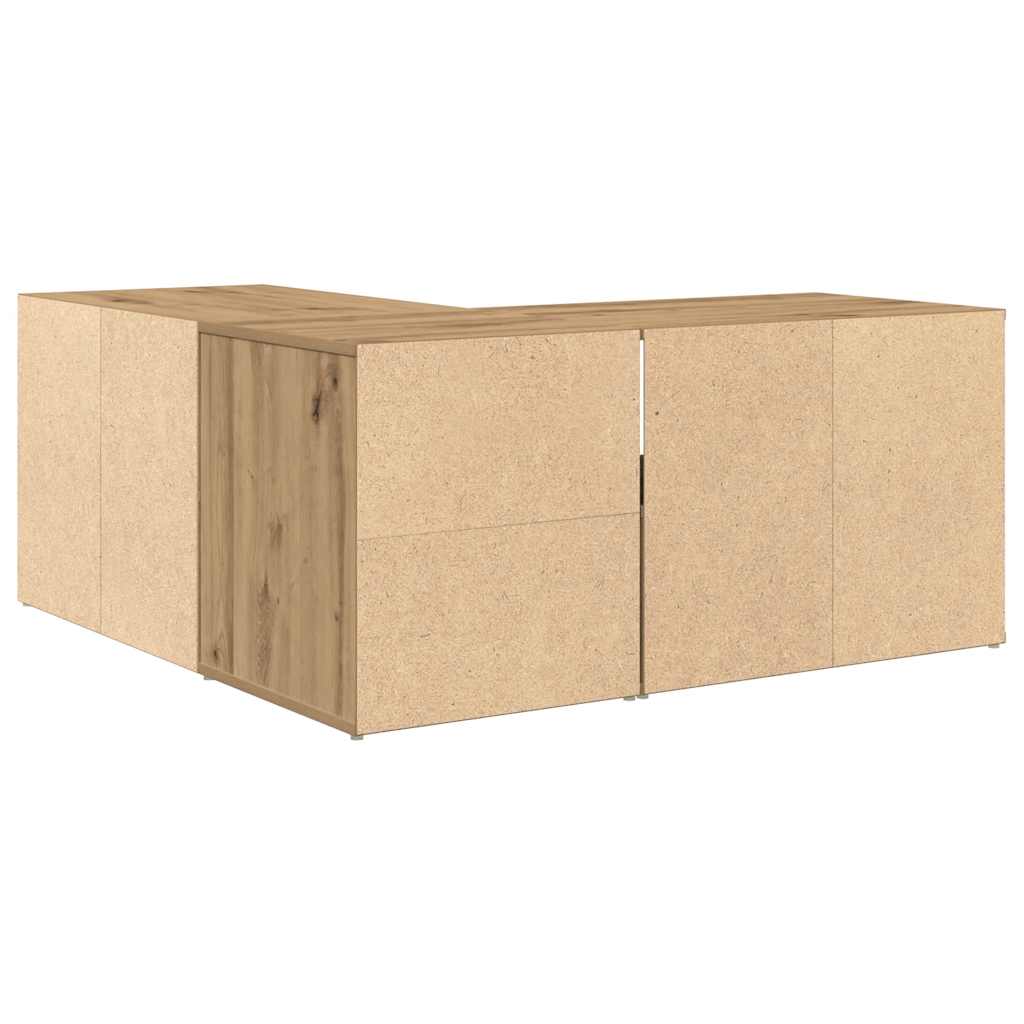 Mobile Angolare Rovere Artigianale 160x40x45 cm in Truciolato
