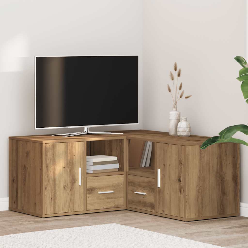 Mobile Angolare Rovere Artigianale 160x40x45 cm in Truciolato