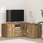 Mobile Angolare Rovere Artigianale 160x40x45 cm in Truciolato