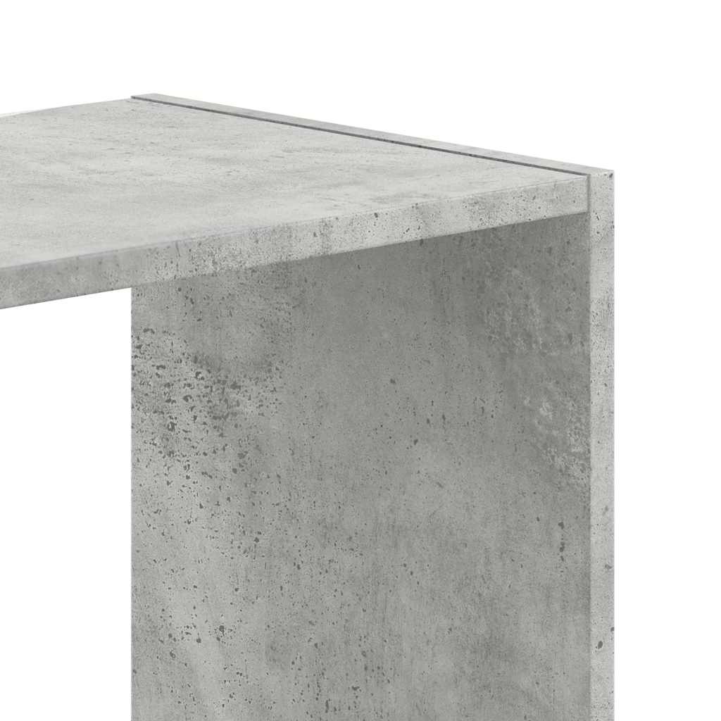 Libreria Grigio Cemento 102x32x108 cm in Legno Multistrato