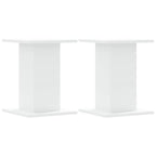 Supporti per Piante 2 pz Bianchi 30x30x40cm Legno Multistrato