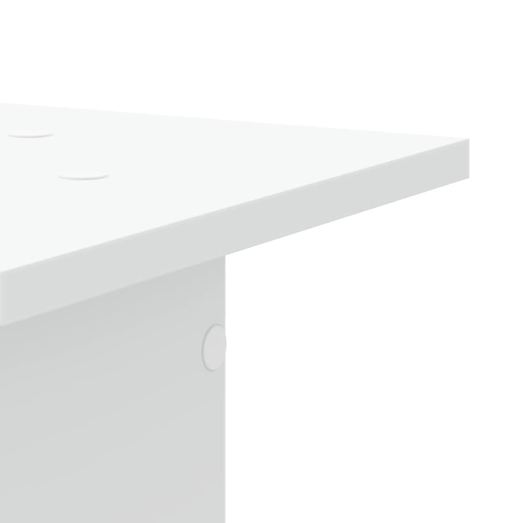 Supporti per Piante 2 pz Bianchi 30x30x40cm Legno Multistrato