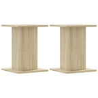 Supporti per Piante 2 pz Rovere Sonoma 17x17x60cm in Truciolato