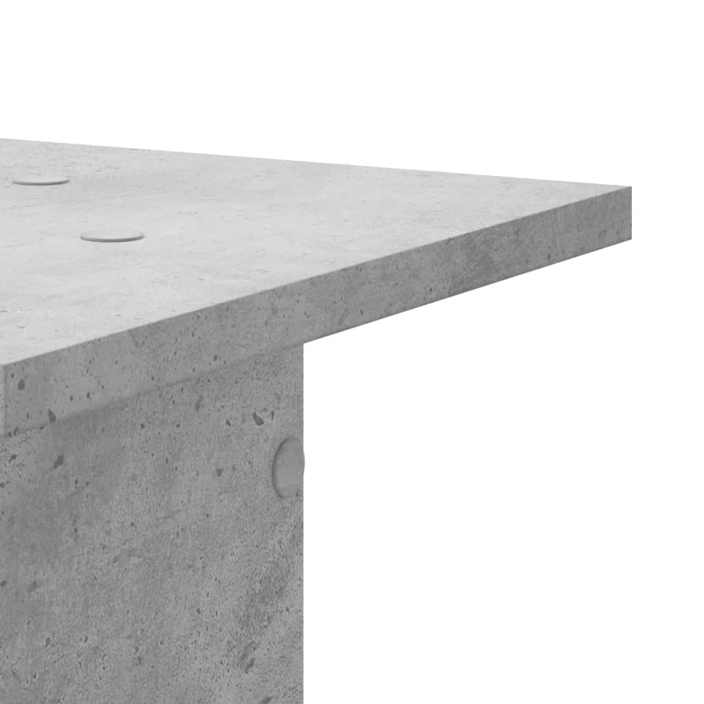 Supporti per Piante 2 pz Grigio Cemento 30x30x50 cm Truciolato