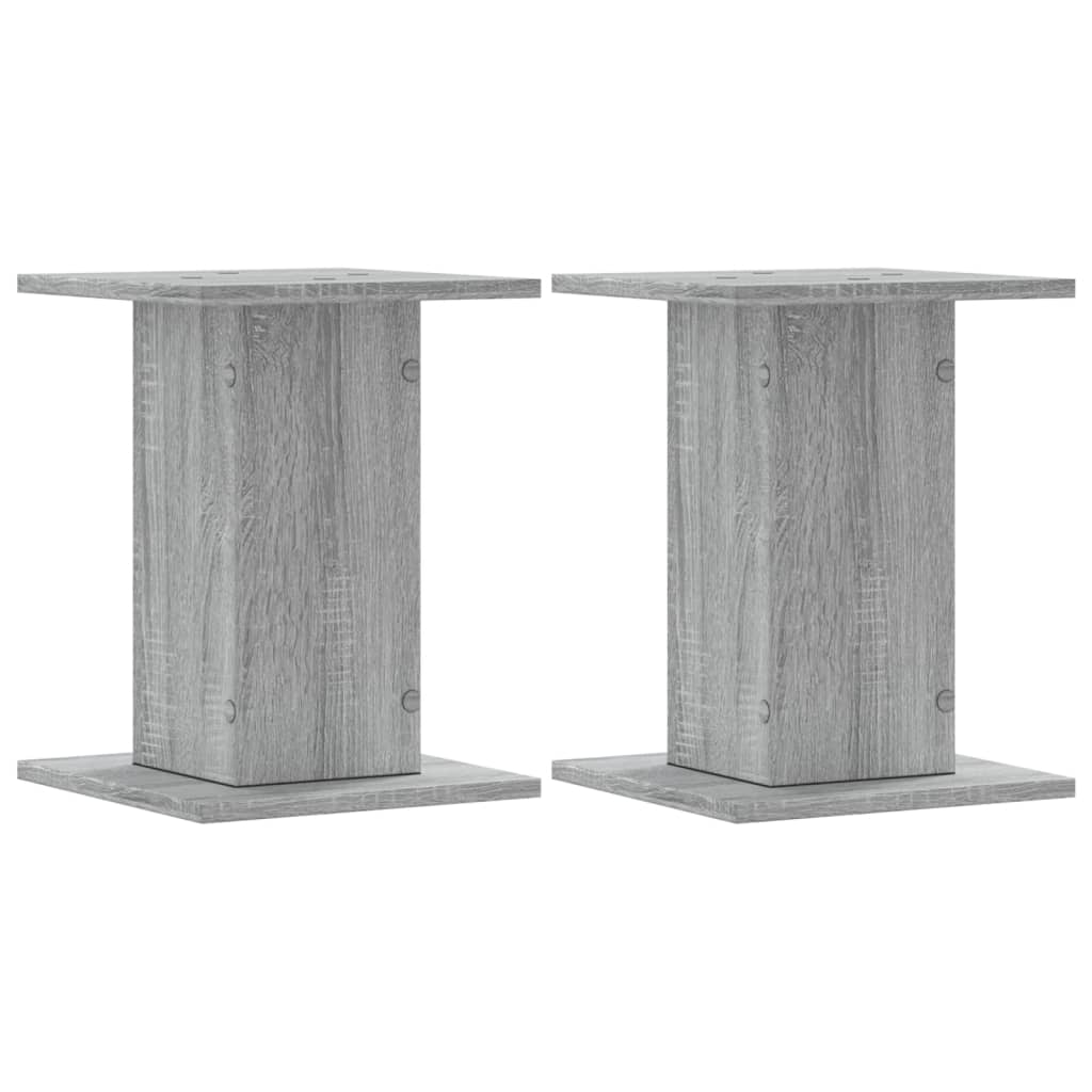 Supporti per Piante 2 pz Grigio Sonoma 30x30x40cm in Truciolato