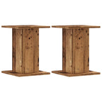 Supporti per Piante 2 pz Legno Vecchio 30x30x40 cm Truciolato