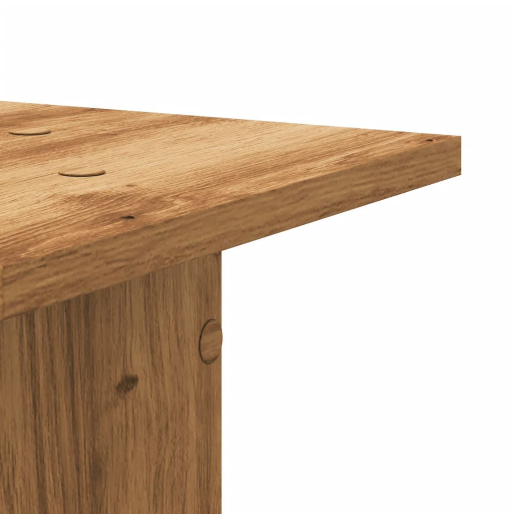 Supporti Piante 2 pz Rovere Artigianale 30x30x40 cm Truciolato