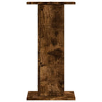 Supporti per Piante 2 pz Rovere Fumo 30x30x60 cm in Truciolato
