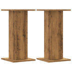 Supporti Piante 2 pz Rovere Artigianale 30x30x60 cm Truciolato
