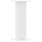 Supporti per Piante 2 pz Bianchi 30x30x80 cm Legno Multistrato