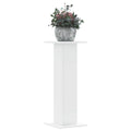 Supporti per Piante 2 pz Bianchi 30x30x80 cm Legno Multistrato