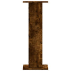 Supporti per Piante 2 pz Rovere Fumo 30x30x80 cm in Truciolato