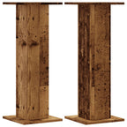 Supporti per Piante 2 pz Legno Vecchio 30x30x80 cm Truciolato