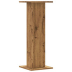 Supporti Piante 2 pz Rovere Artigianale 30x30x80 cm Truciolato