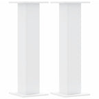 Supporti per Piante 2 pz Bianchi 30x30x95 cm Legno Multistrato